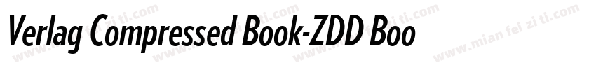 Verlag Compressed Book-ZDD Book字体转换